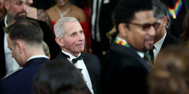 Dr. Anthony Fauci attends a reception for the 2022 Kennedy Center honorees