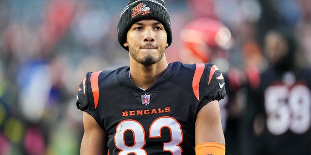 Tyler Boyd walks off the field