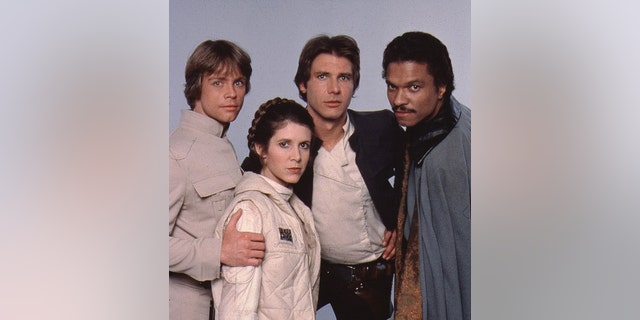 Carrie Fisher, Harrison Ford, Mark Hamill and Billy Dee Williams