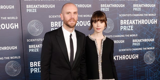 Lily Collins and husband Charlie McDowell at an event