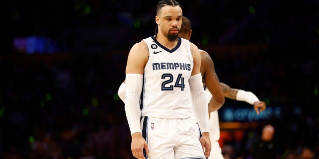 Dillon Brooks plays against the Lakers