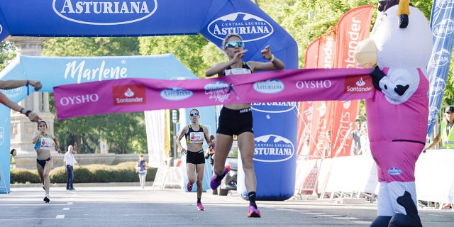 Ivana Zagorac crossed the finish line in the Women's Race Madrid 2023