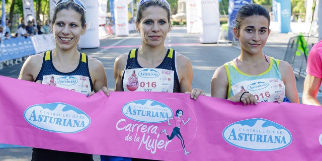 Top finishers at the Madrid Women's Race 2023