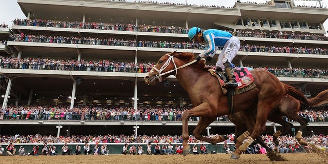 Mage finishes the finish line in the Kentucky Derby