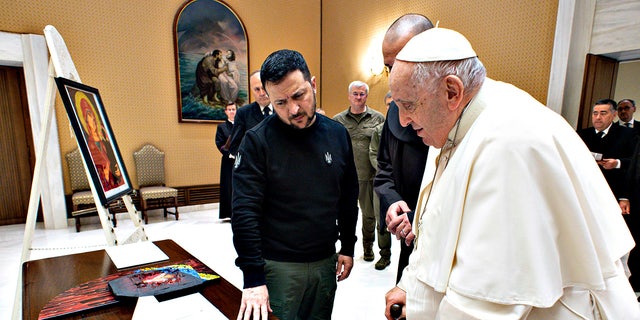 Zelenskyj meets Pope Francis