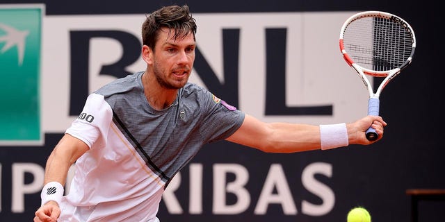 Cameron Norrie plays in the fourth round of the Italian Open