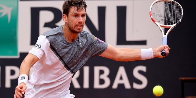 Cameron Norrie plays in the fourth round of the Italian Open