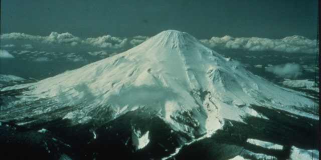 Mountain peak snowy