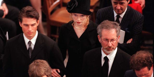 Tom Cruise at Princess Diana's funeral