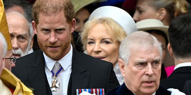 Prince Harry and Prince Andrew seen at King Charles coronation