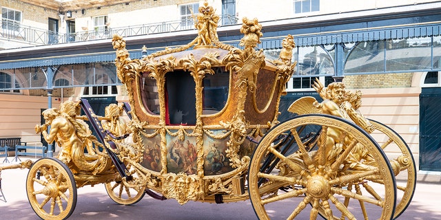A general view of the Gold State Coach