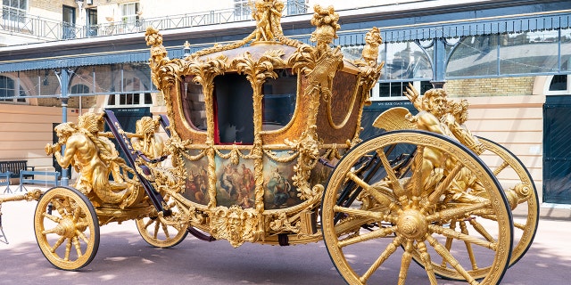 A general view of the Gold State Coach