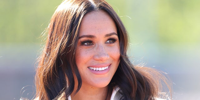 A close-up of Meghan Markle