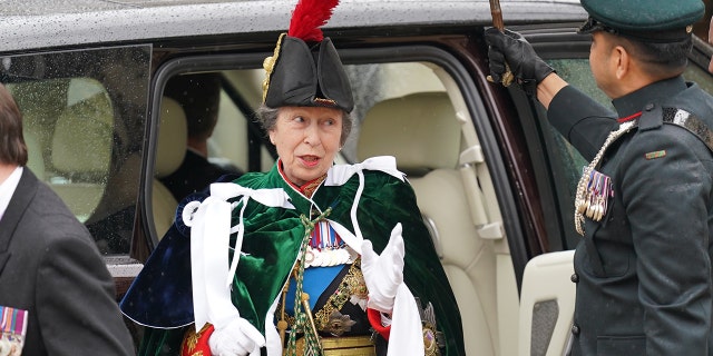 Princess Anne in Royal regalia