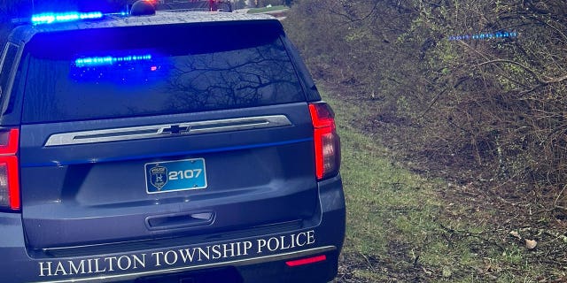 Hamilton Township Police Department vehicle with lights