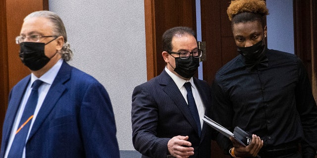 Henry Ruggs II seen in a courtroom