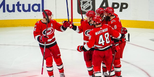 Jesperi Kotkaniemi celebrates the goal