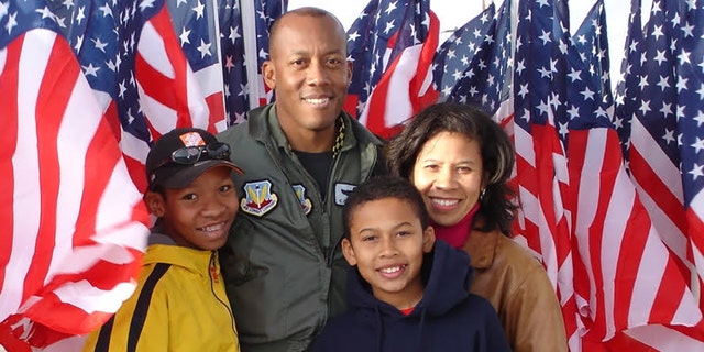 Brown and his family