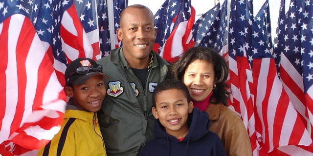 Brown and his family