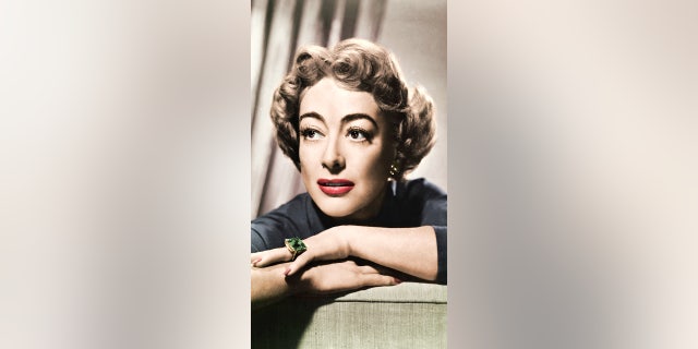 Joan Crawford colored glamour shot