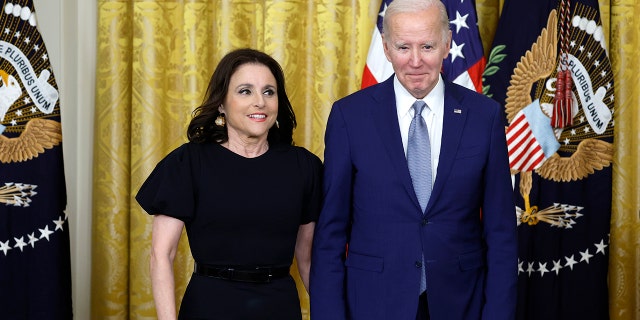 Julia Louis-Dreyfus with President Biden