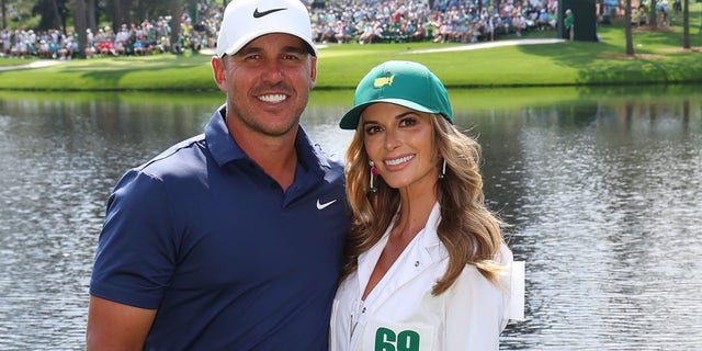 Jena Sims and Brooks Koepka at the Masters