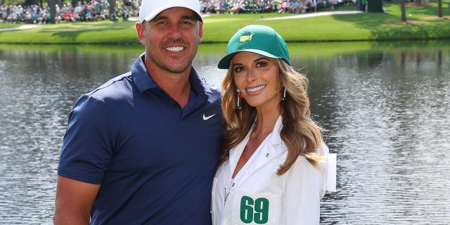 Jena Sims and Brooks Koepka at the Masters