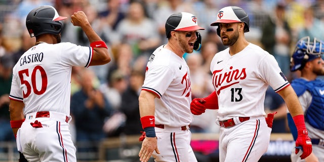 Joey Gallo celebrates home run