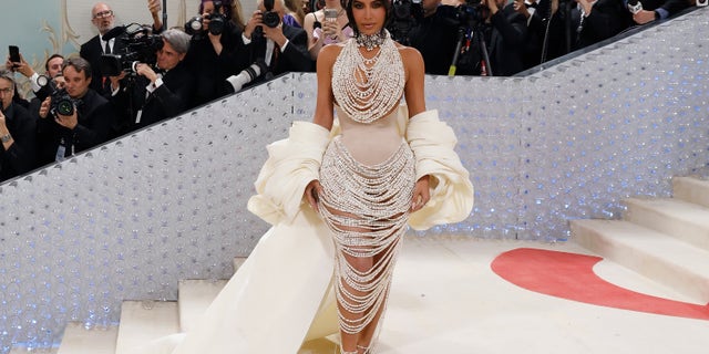 Kim Kardashian attends the Met Gala