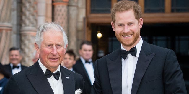 King Charles with Prince Harry