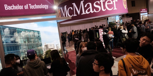 The McMaster University booth 