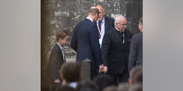 Prince George at Westminster Abbey