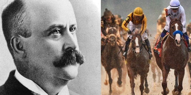 Kentucky Derby founder and horses