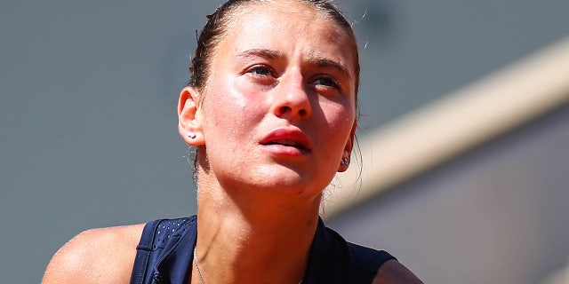 Marta Kostyuk in action