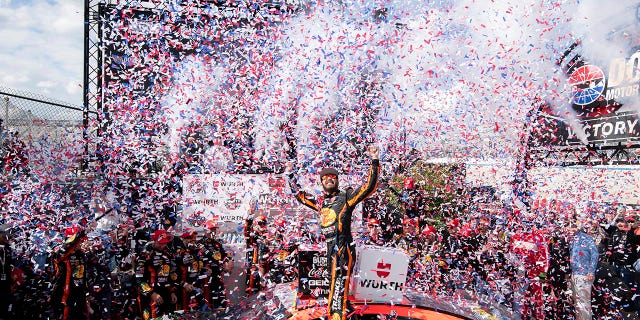 Martin Truex Jr in Victory Lane
