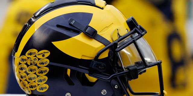 Michigan Wolverines helmet