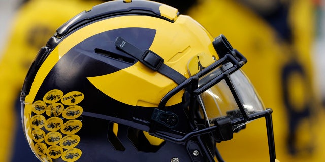 Michigan Wolverines helmet