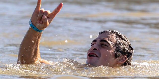 Micky Geller in the water