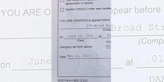 Migrants' court document