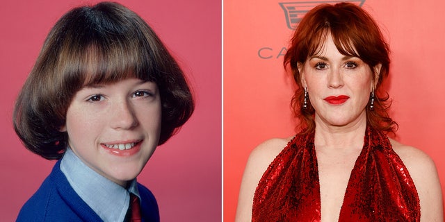 Molly Ringwald then and now split