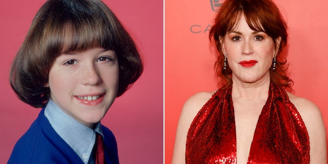 Molly Ringwald then and now split