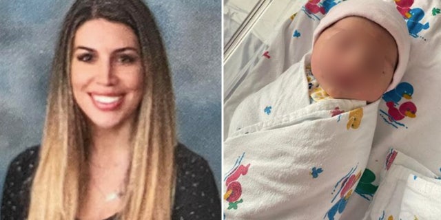 Florida teacher and her infant.