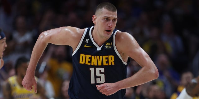 Nikola Jokic runs