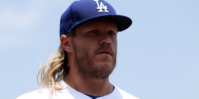 Noah Syndergaard looks on