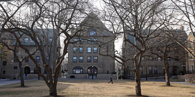 quad on campus at Northwestern University