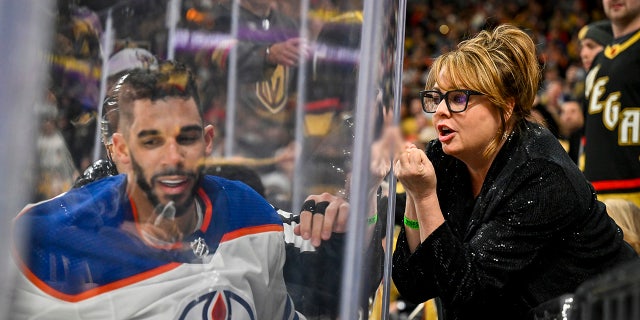Evander Kane skates off
