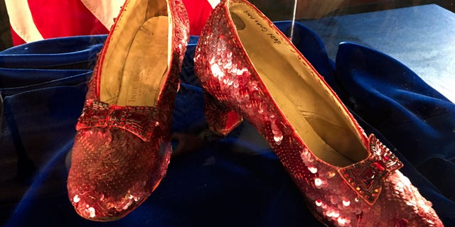 Minnesota man charged with stealing ruby purple ‘Wizard of Oz’ slippers worn by Judy Garland