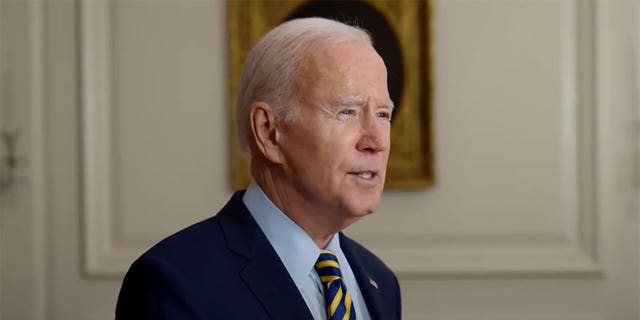 Biden speaks during National Police Week video message