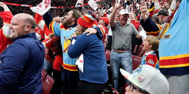 Panthers fans celebrate