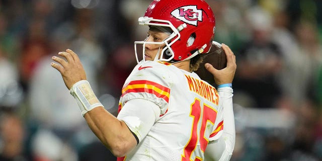 Patrick Mahomes at Super Bowl LVII